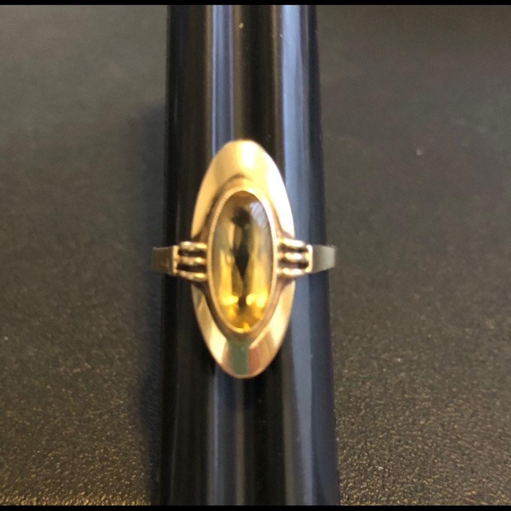 Vintage 14k and citrine ring